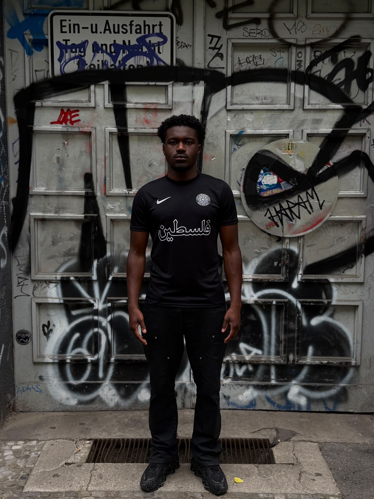 Free Palestine Trikot – Schwarz